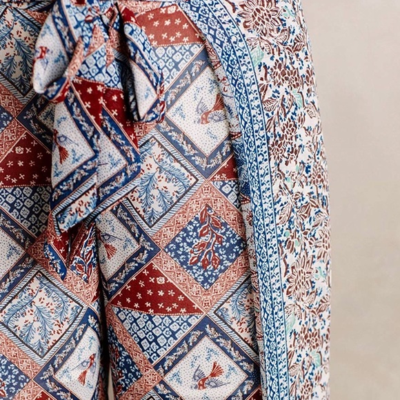 Anthropologie Elevenses Seaflower Wide-Length Pant - Picture 7 of 7